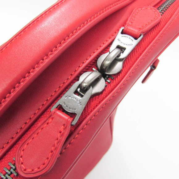 COACH Graham Convertible C6877 Men's Leather Backpack,Briefcase Red Color - Picture 9 of 10